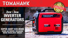 3000 Watt Inverter Generator Super Quiet Portable Gas Power Professional Use - Sweatfully