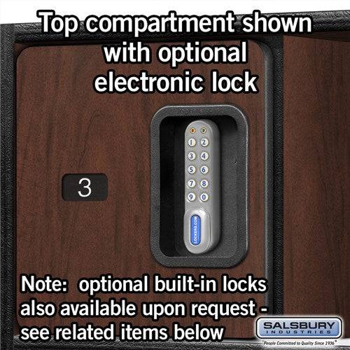 Salsbury 24" Wide Designer Wood Open Access Locker - 6 Feet High - 24 Inches Deep