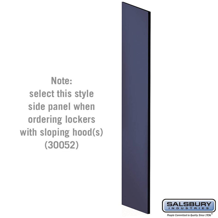 Salsbury Side Panel - for Open Access Designer Locker and Designer Gear Locker - 24 Inches Deep - with Sloping Hood