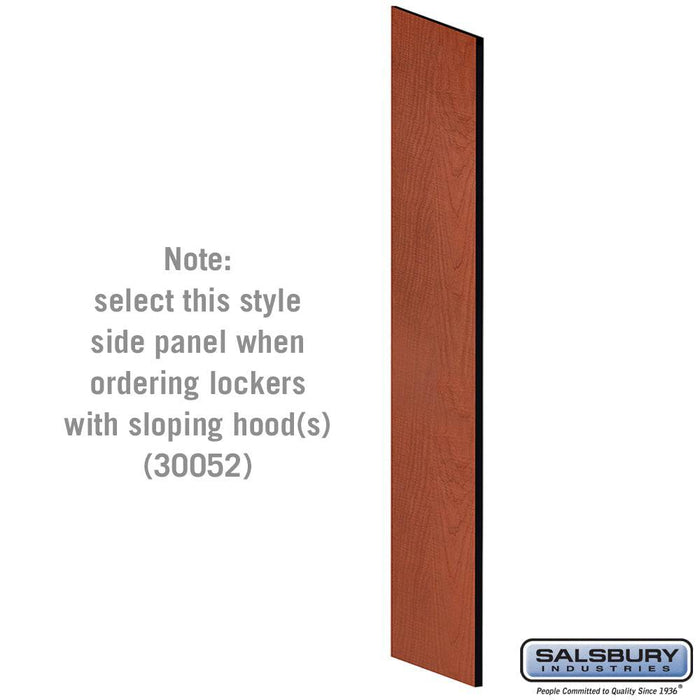 Salsbury Side Panel - for Open Access Designer Locker and Designer Gear Locker - 24 Inches Deep - with Sloping Hood