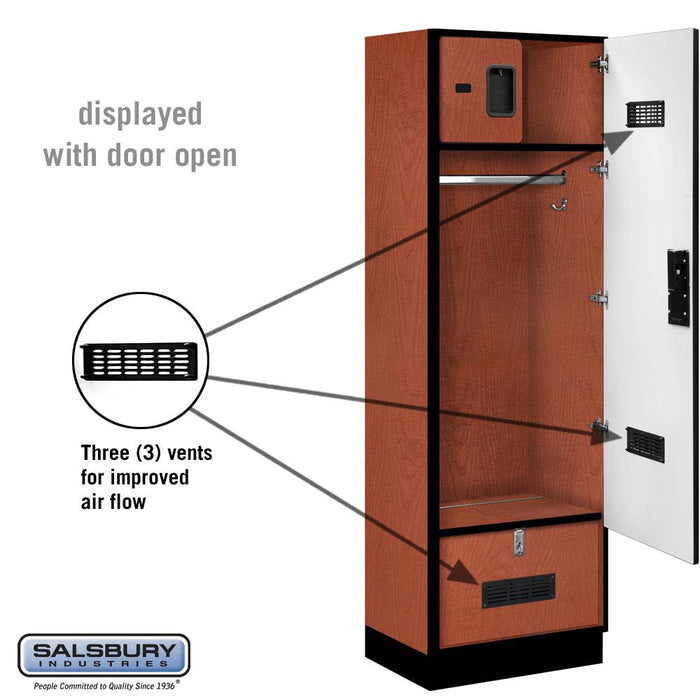 Salsbury 24" Wide Designer Wood Gear Locker - 6 Feet High - 18 Inches Deep