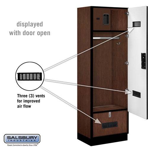 Salsbury 24" Wide Designer Wood Gear Locker - 6 Feet High - 18 Inches Deep