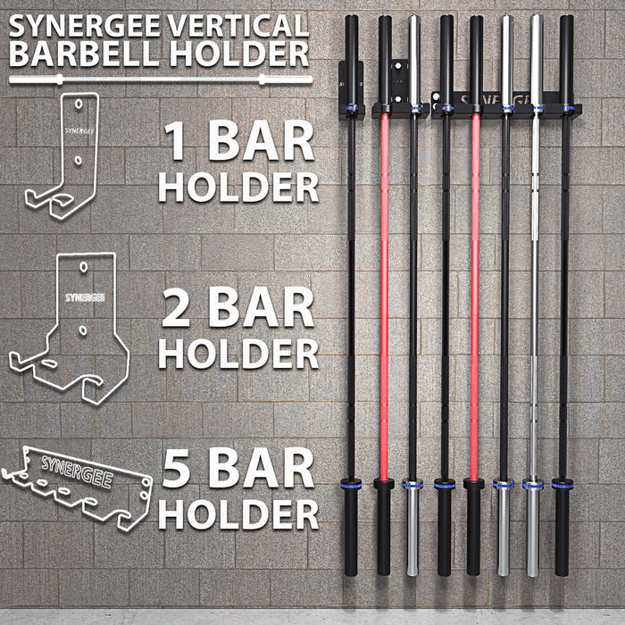 Synergee Vertical Barbell Wall Storage Racks - Sweatfully