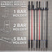 Synergee Vertical Barbell Wall Storage Racks - Sweatfully