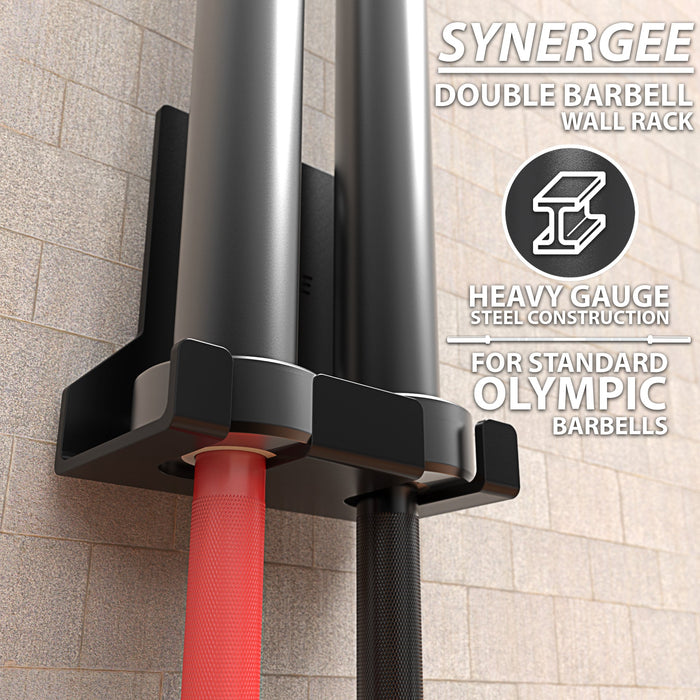 Synergee Vertical Barbell Wall Storage Racks - Sweatfully