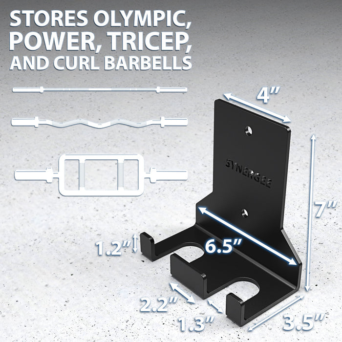 Synergee Vertical Barbell Wall Storage Racks - Sweatfully