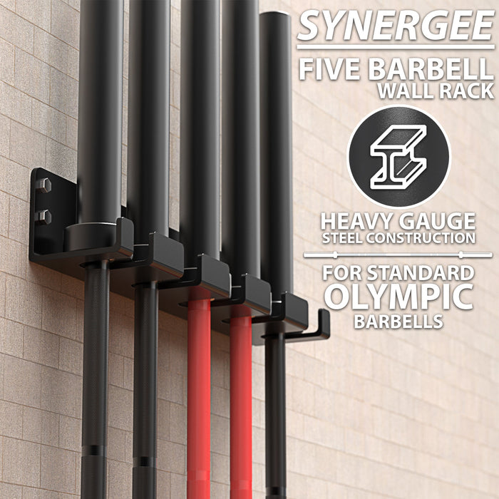 Synergee Vertical Barbell Wall Storage Racks - Sweatfully