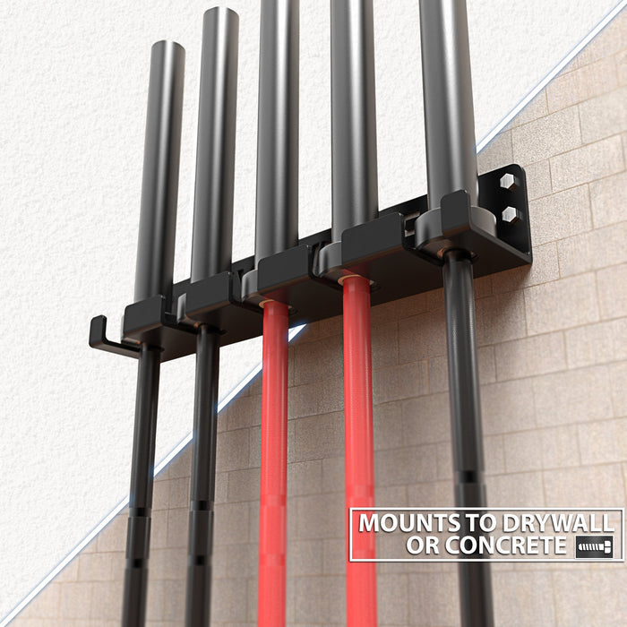 Synergee Vertical Barbell Wall Storage Racks - Sweatfully