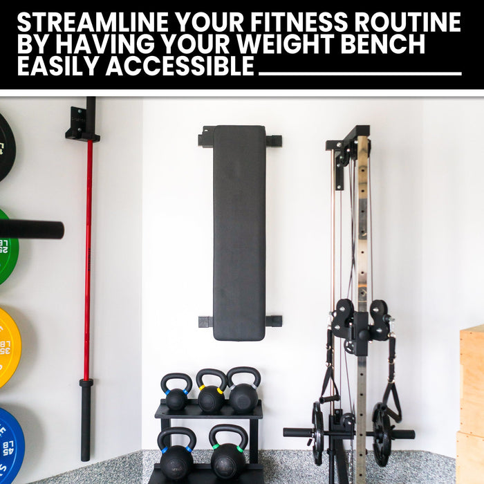 Synergee Weight Bench Storage Rack - Sweatfully