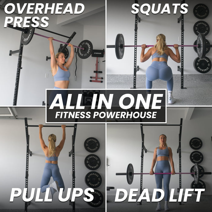 Synergee 2200 Series Wall Mounted Squat Rack - Sweatfully