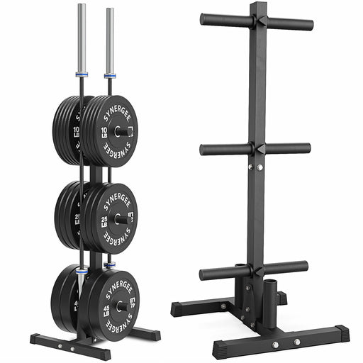 Synergee Olympic Weight Plate & Barbell Holder - Sweatfully