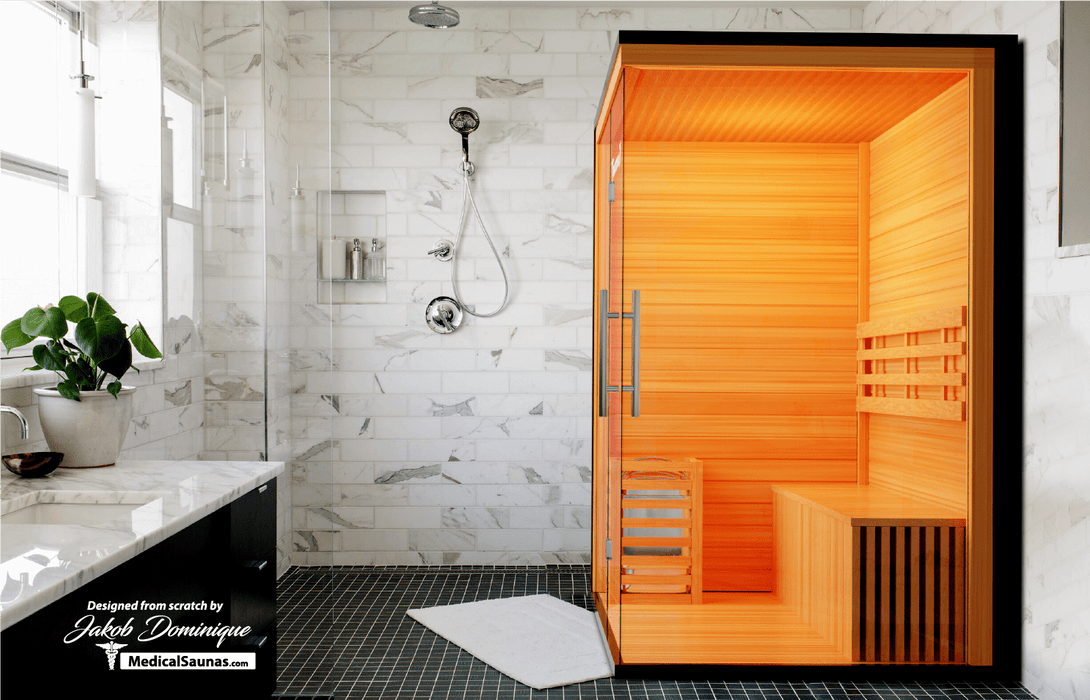 3 Person Home Steam Sauna | Traditional 7™ - Sweatfully