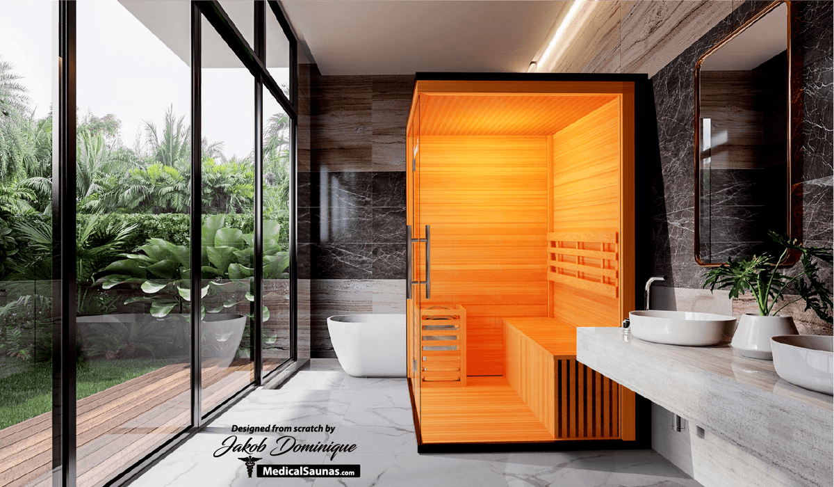 3 Person Home Steam Sauna | Traditional 7™ - Sweatfully