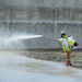 24 Inch Spray Wand Attachment Curved, with .5 GPM Fan Nozzle for Concrete Spraying - Sweatfully