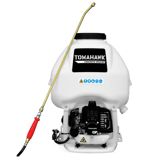 6.5 Gallon Backpack Concrete Sprayer .5 GPM Gas Finishing Tool for Cement Sealant Curing Stain - Sweatfully