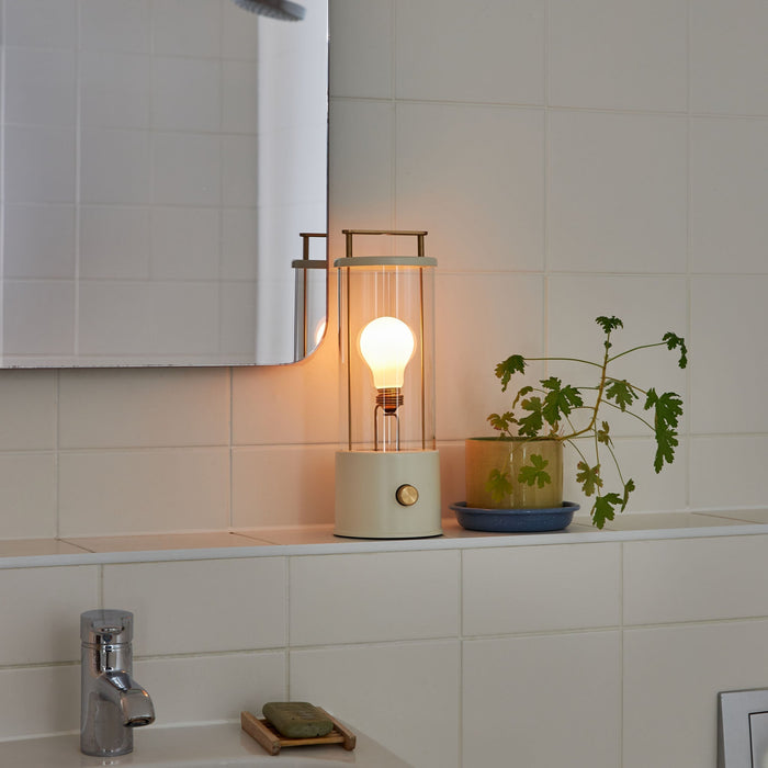 The Muse Portable Lamp in Candlenut White - Sweatfully