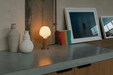 Knuckle Table Lamp in Walnut + Enno - Sweatfully
