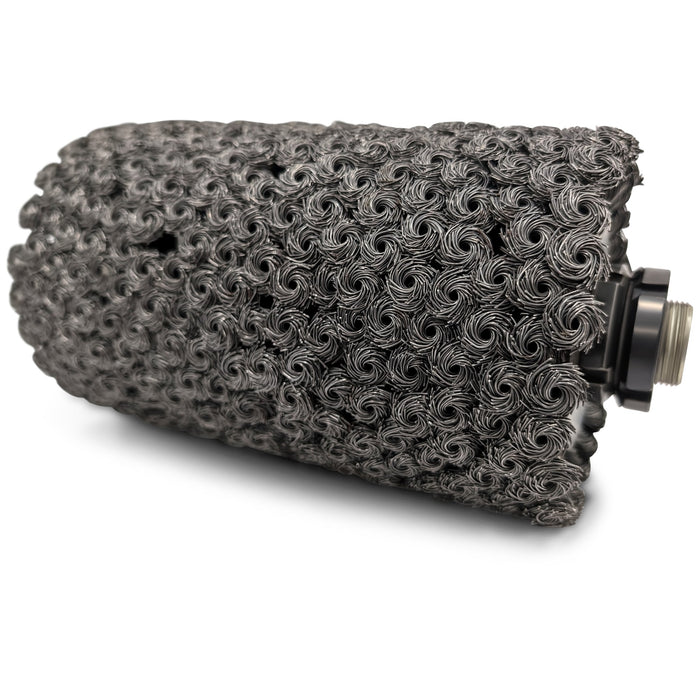 8-Inch Steel Wire Brush Drum Scarifier Attachment - Sweatfully