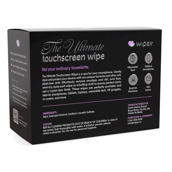 Wipex® Ultimate Touchscreen Wipes - 24 Count - Sweatfully