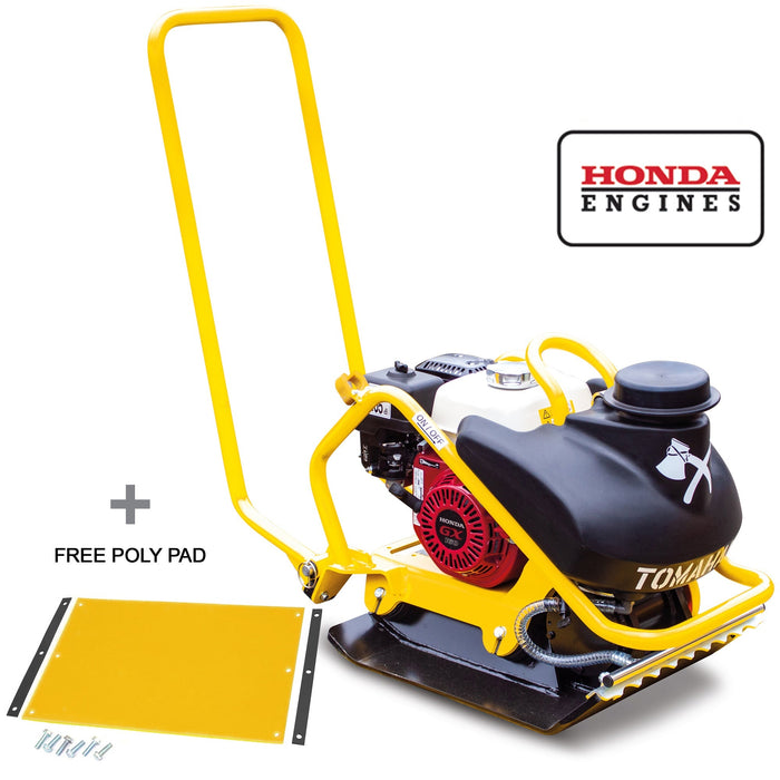 5.5 HP Honda Vibratory Plate Compactor for Asphalt Aggregate Soil Compaction - Sweatfully