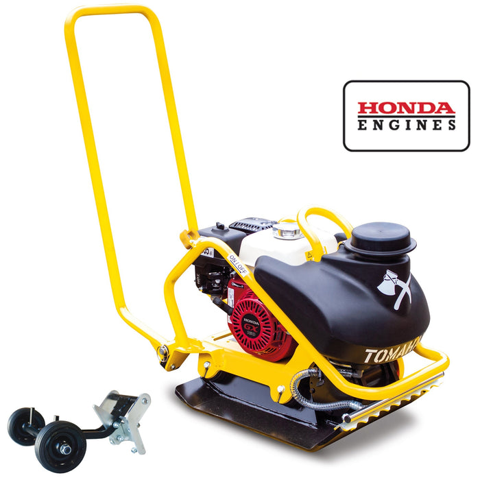 5.5 HP Honda Vibratory Plate Compactor for Asphalt Aggregate Soil Compaction - Sweatfully