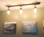 Rustic Mason Jar TRACK LIGHT Chain Trio of Vintage Quarts - Sweatfully