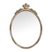 Traditioanl Oval Mirror With Wood Frame Rustic Decor Wall Mirror - Sweatfully