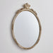 Traditioanl Oval Mirror With Wood Frame Rustic Decor Wall Mirror - Sweatfully