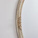 Traditioanl Oval Mirror With Wood Frame Rustic Decor Wall Mirror - Sweatfully