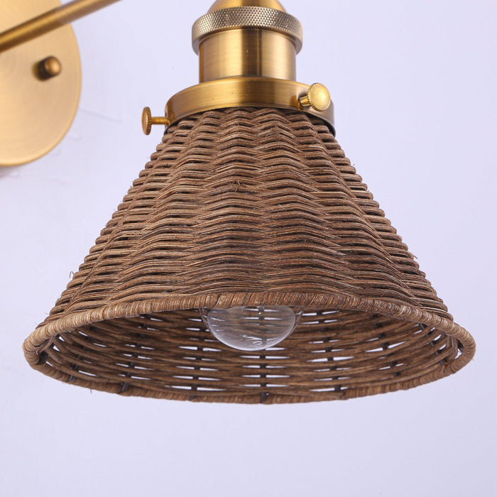 Traditional 1-Light Golden Wall Light - Sweatfully