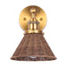 Traditional 1-Light Golden Wall Light - Sweatfully