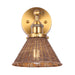 Traditional 1-Light Golden Wall Light - Sweatfully