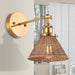 Traditional 1-Light Golden Wall Light - Sweatfully