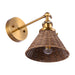 Traditional 1-Light Golden Wall Light - Sweatfully