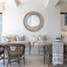 Traditional Grey Round Mirror Wall Decoration - Sweatfully