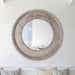 Traditional Grey Round Mirror Wall Decoration - Sweatfully