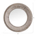 Traditional Grey Round Mirror Wall Decoration - Sweatfully