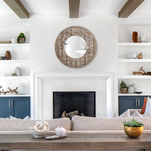 Traditional Round Mirror Vintage Wall Decoration - Sweatfully