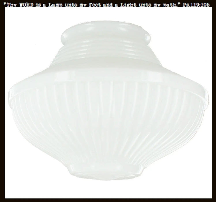 Traditional Milk Glass Replacement Globe - Sweatfully