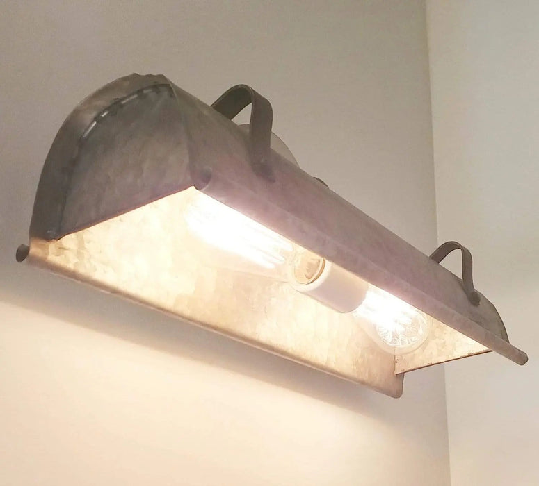 Galvanized Metal Wall Vanity Light - Sweatfully