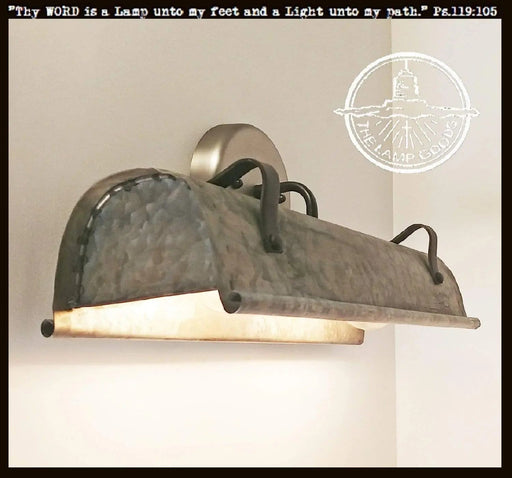Galvanized Metal Wall Vanity Light - Sweatfully