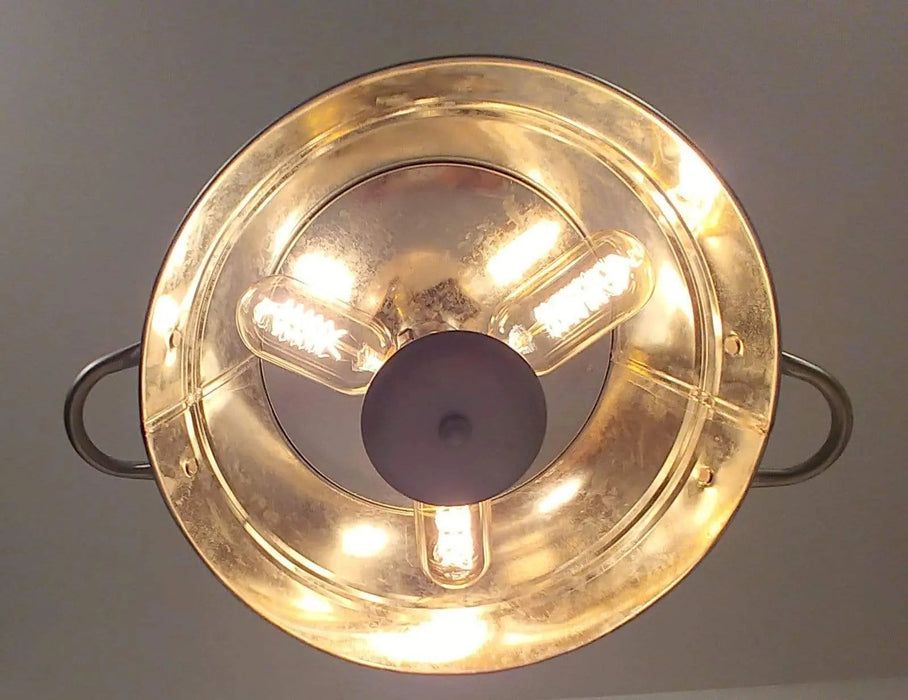 Galvanized Laundry Wash Tub Ceiling Light - Sweatfully