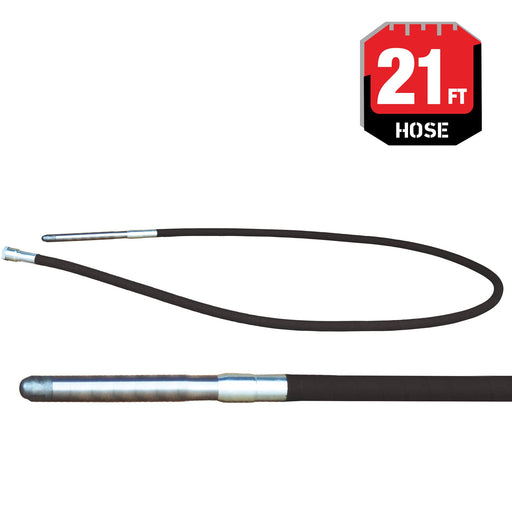 21 ft Concrete Vibrator Flexible Shaft Hose For Concrete Backpack Vibrator - Sweatfully
