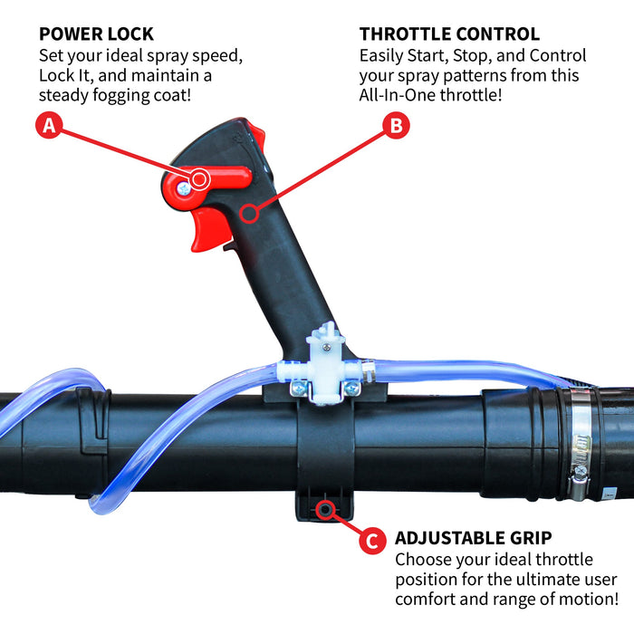 3.7 Gal Turbo Boosted Backpack Mosquito Fogger Leaf Blower for Pest Control - Sweatfully