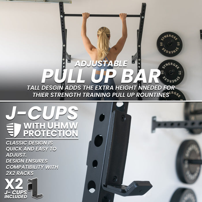 Synergee 2200 Series Wall Mounted Squat Rack - Sweatfully