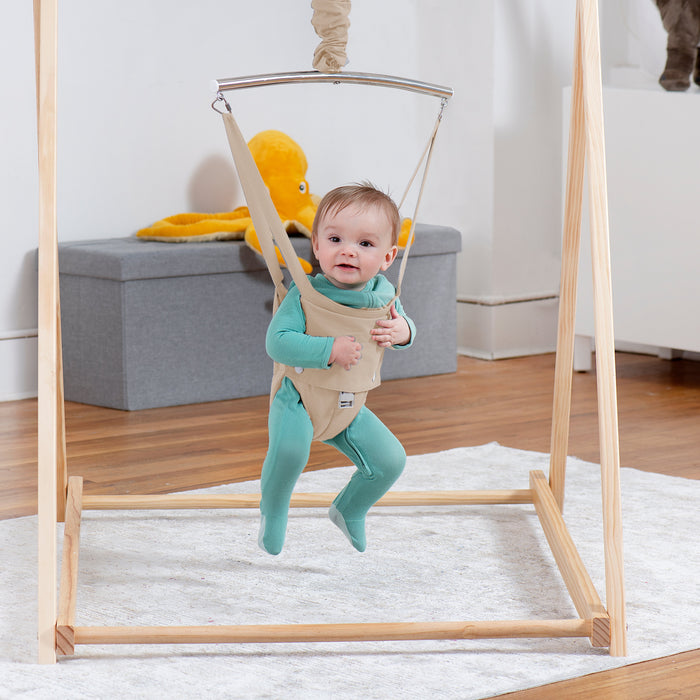 Tulip Foldable Baby Bouncer with Safety Harness | Lightweight & Portable Infant Seat - Sweatfully