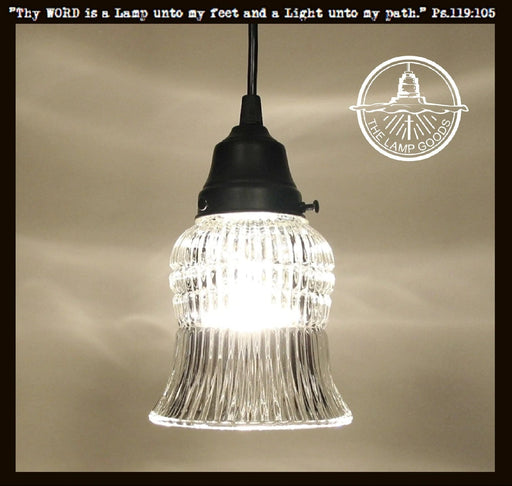 Vintage Bell Glass Hanging Pendant Light - Sweatfully