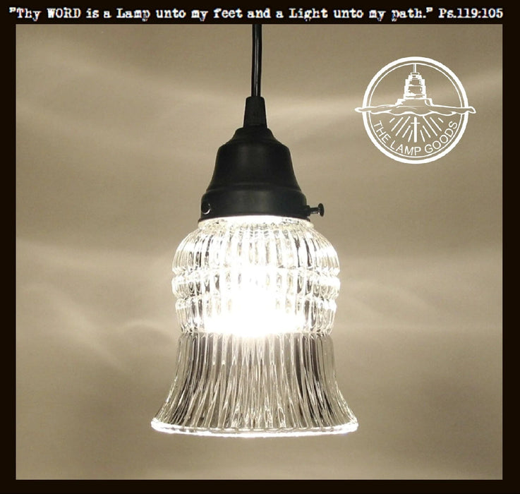 Vintage Bell Glass Hanging Pendant Light - Sweatfully
