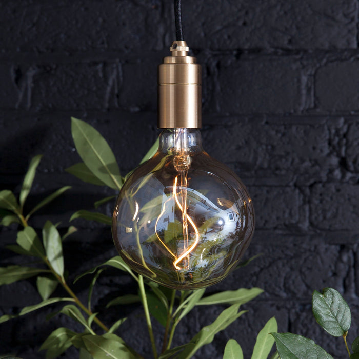 Voronoi I Plug-In Pendant in Brass - Sweatfully
