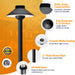 Gardenreet Brass Landscape Lighting Kit (6/8/12 Spotlights, 2/4/6 Path Lights) With 12V Transformer and Mechanical Timer and Cable and Wire Connectors for Outdoor Garden Patio Driveway (2105+2401) - Sweatfully